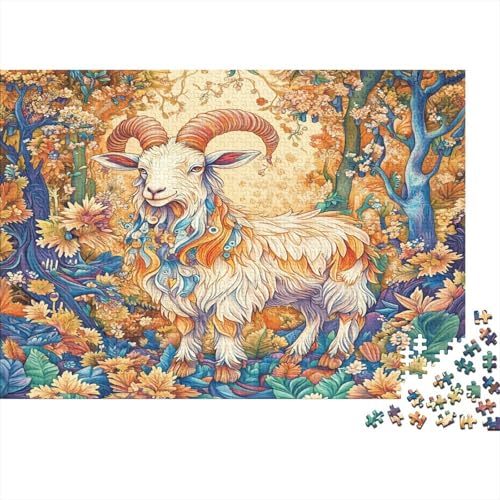 Goat1000 Teile des Erwachsenenpuzzles, 1000 Stücke des Erwachsenenpuzzles, Bildungspuzzle, Heimdekoration Puzzle, 1000 Stücke1000pcs (75x50cm) von ZZVRMCYLD