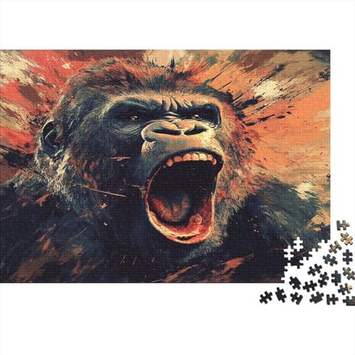 Gorilla1000 Erwachsene Puzzleteile, DIY Erwachsene Und Kinder Intellektuelle Bildung Spielzeug Sammlung, 1000 Moderne Wohndekoration Puzzleteile1000pcs (75x50cm) von ZZVRMCYLD