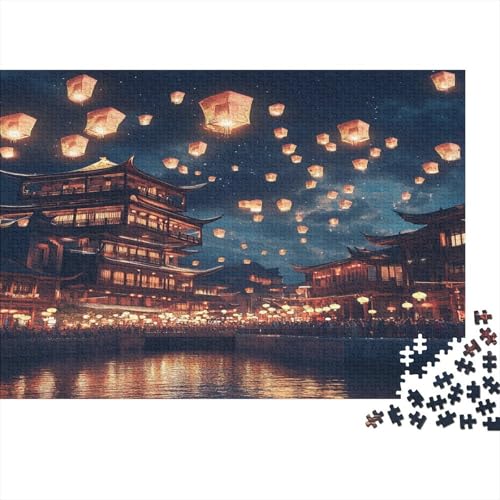 Hongyadong, Chongqing, China1000 Erwachsene Puzzleteile, Anime Style Chinese ArchitectureDIY Erwachsene Und Kinder Intellektuelle Bildung Spielzeug Sammlung, 1000 Moderne Wohndekoration Puzzleteile100 von ZZVRMCYLD