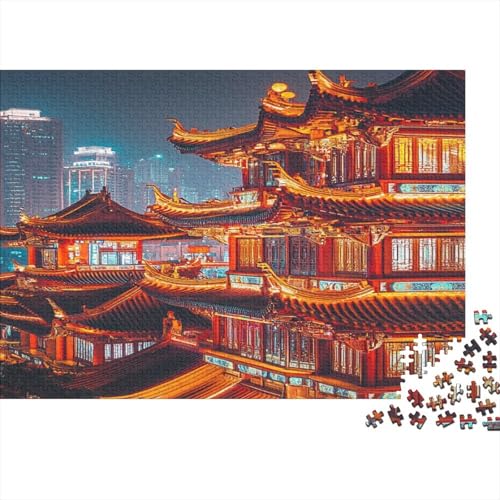 Hongyadong, Chongqing, China1000-Puzzleteile, Anime Style Chinese Architecturegeeignet Für Erwachsene Und Kinder Ab Zwölf Jahren1000pcs (75x50cm) von ZZVRMCYLD
