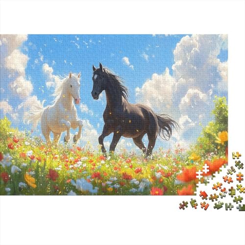 Horse1000-Stücke Des Erwachsenenpuzzlespiels, Erwachsenen-Spaß-Puzzlespiel, A Running Horse Animal1000-Stücke Des Hochwertigen Und Langlebigen Schulspiels Zur Entlastung Von Stress, 1000-Stücke1000pcs von ZZVRMCYLD