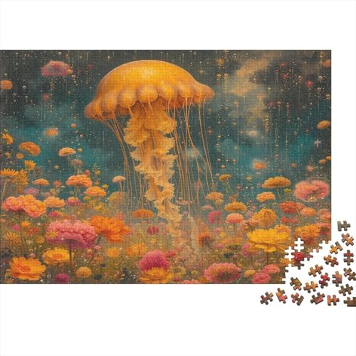 Jellyfish1000-Stücke Von Erwachsenen- Und Kinderspielzeug, Puzzle-Spiele, Erwachsene Und Kinder Pädagogische Spiele, Stresslindernde Wohndekorationspuzzles, 1000-Stücke1000pcs (75x50cm) von ZZVRMCYLD