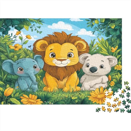 Lion1000 Erwachsene Puzzleteile, AnimalDIY Erwachsene Und Kinder Intellektuelle Bildung Spielzeug Sammlung, 1000 Moderne Wohndekoration Puzzleteile1000pcs (75x50cm) von ZZVRMCYLD