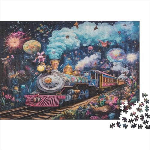 Locomotive1000 Teile des Erwachsenenpuzzles, Manga Style1000 Stücke des Erwachsenenpuzzles, Bildungspuzzle, Heimdekoration Puzzle, 1000 Stücke1000pcs (75x50cm) von ZZVRMCYLD