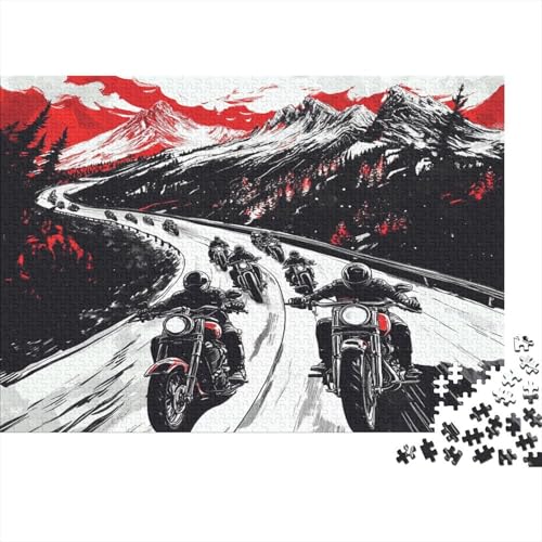 Motorcycle1000-Stücke Von Erwachsenen- Und Kinderspielzeug, HarleyPuzzle-Spiele, Bildungsspiele, Stressabbau, Wohndekoration-Puzzle, Hochwertige Und Langlebige 1000-Stücke1000pcs (75x50cm) von ZZVRMCYLD