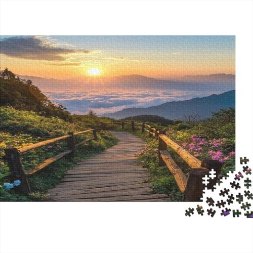 Mount Emei in China1000 Erwachsene PuzzlesSunrise Scenery/Family Fun Puzzles 1000 Erwachsene Geschenke1000pcs (75x50cm) von ZZVRMCYLD