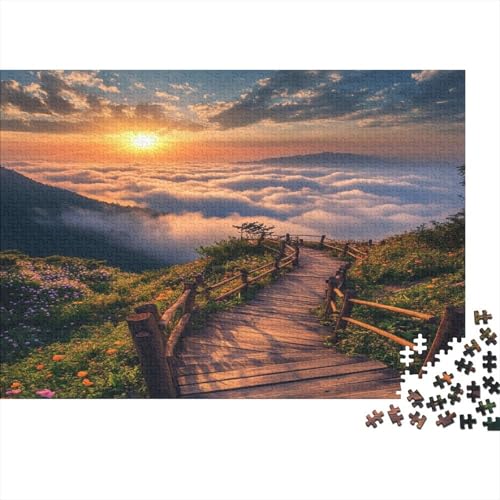 Mount Emei in China1000-Stücke Des Erwachsenenpuzzlespiels, Erwachsenen-Spaß-Puzzlespiel, Sunrise Scenery1000-Stücke Des Hochwertigen Und Langlebigen Schulspiels Zur Entlastung Von Stress, 1000-Stücke von ZZVRMCYLD