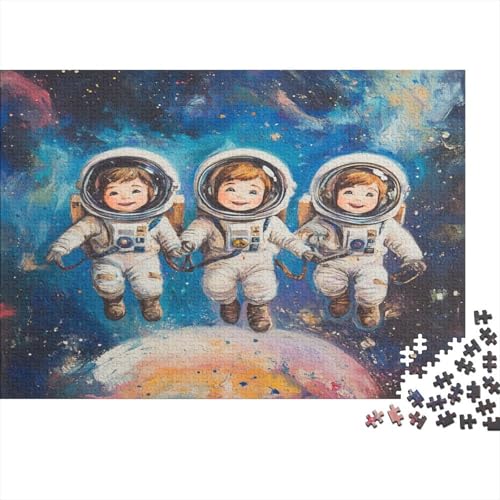 Outer Space Astronauts1000 Erwachsene Puzzleteile, 1000 Pädagogische Puzzleteile, Heimdekoration Puzzleteile, 1000 Stücke1000pcs (75x50cm) von ZZVRMCYLD