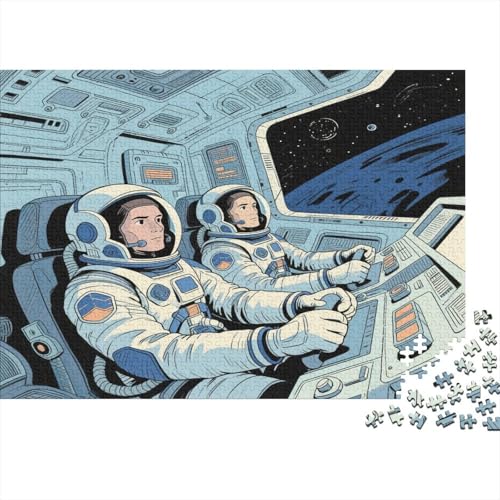 Outer Space Astronauts1000 Erwachsene Puzzleteile, DIY Erwachsene Und Kinder Intellektuelle Bildung Spielzeug Sammlung, 1000 Moderne Wohndekoration Puzzleteile1000pcs (75x50cm) von ZZVRMCYLD