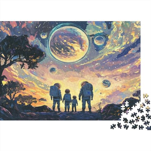 Outer Space Astronauts1000 Erwachsene Puzzleteile, DIY Erwachsene Und Kinder Intellektuelle Bildung Spielzeug Sammlung, 1000 Moderne Wohndekoration Puzzleteile1000pcs (75x50cm) von ZZVRMCYLD