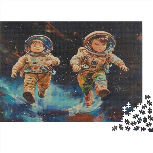 Outer Space Astronauts1000-Puzzleteile, Geeignet Für Erwachsene Und Kinder Ab Zwölf Jahren1000pcs (75x50cm) von ZZVRMCYLD
