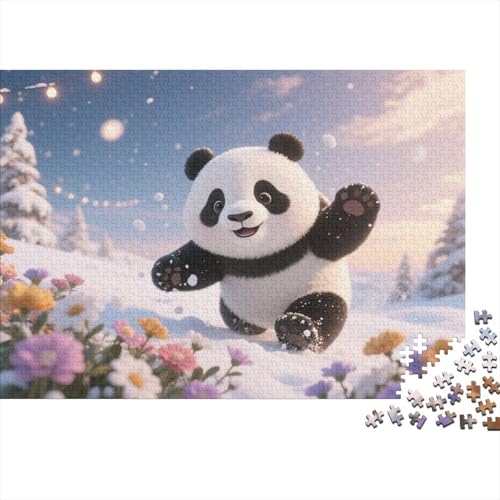 Panda1000-Puzzleteile, Animalgeeignet Für Erwachsene Und Kinder Ab Zwölf Jahren1000pcs (75x50cm) von ZZVRMCYLD