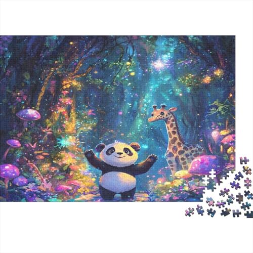 Panda1000-Stücke Puzzlepuzzle, Erwachsenenpuzzle,Animal Kinderpuzzle, Spielzeug, Wohndekoration Geschenk, Hochwertige, Langlebige, Stressentlastende 1000-Stücke1000pcs (75x50cm) von ZZVRMCYLD