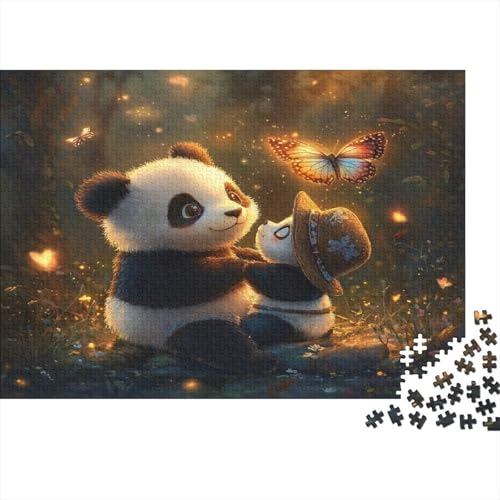 Panda1000-Stücke Puzzlepuzzle, Erwachsenenpuzzle,Animal Kinderpuzzle, Spielzeug, Wohndekoration Geschenk, Hochwertige, Langlebige, Stressentlastende 1000-Stücke1000pcs (75x50cm) von ZZVRMCYLD
