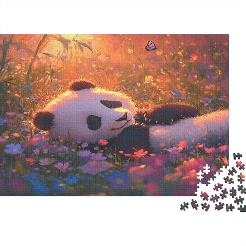 Panda1000-Stücke Von Erwachsenen- Und Kinderspielrätseln,Animal Puzzle-Spiele, Bildungsspiele, Stresslindernde Wohndekorationen Und Stresslindernde Puzzles1000pcs (75x50cm) von ZZVRMCYLD