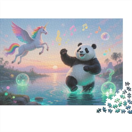 Panda1000-Stücke Von Erwachsenen- Und Kinderspielzeug, AnimalPuzzle-Spiele, Bildungsspiele, Stressabbau, Wohndekoration-Puzzle, Hochwertige Und Langlebige 1000-Stücke1000pcs (75x50cm) von ZZVRMCYLD