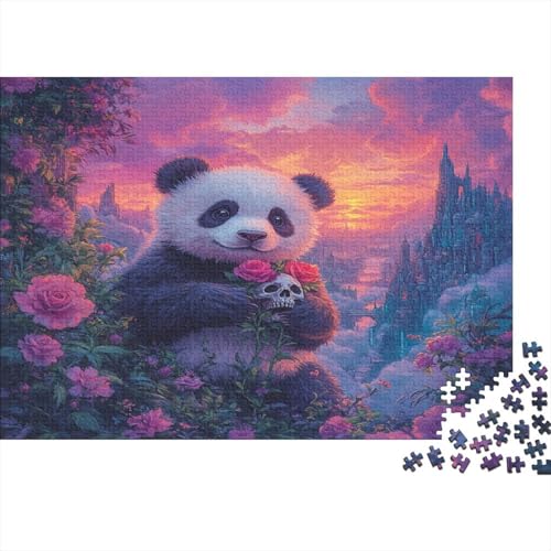 Panda1000-Stücke Von Erwachsenen- Und Kinderspielzeug, AnimalPuzzle-Spiele, Bildungsspiele, Stressabbau, Wohndekoration-Puzzle, Hochwertige Und Langlebige 1000-Stücke1000pcs (75x50cm) von ZZVRMCYLD