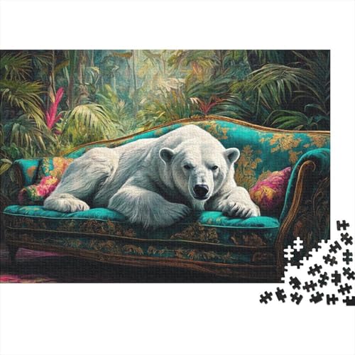 Polar Bear1000-Stücke Von Erwachsenen- Und Kinderspielzeug, AnimalPuzzle-Spiele, Bildungsspiele, Stressabbau, Wohndekoration-Puzzle, Hochwertige Und Langlebige 1000-Stücke1000pcs (75x50cm) von ZZVRMCYLD