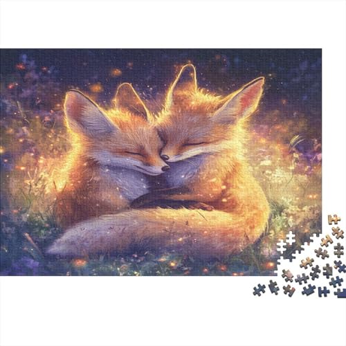 Reynard1000-Stücke Puzzlepuzzle, Erwachsenenpuzzle,Tod Fox Kinderpuzzle, Spielzeug, Wohndekoration Geschenk, Hochwertige, Langlebige, Stressentlastende 1000-Stücke1000pcs (75x50cm) von ZZVRMCYLD