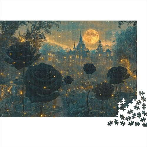Rose1000-Stücke Von Erwachsenen- Und Kinderspielzeug, Puzzle-Spiele, Bildungsspiele, Stressabbau, Wohndekoration-Puzzle, Hochwertige Und Langlebige 1000-Stücke1000pcs (75x50cm) von ZZVRMCYLD