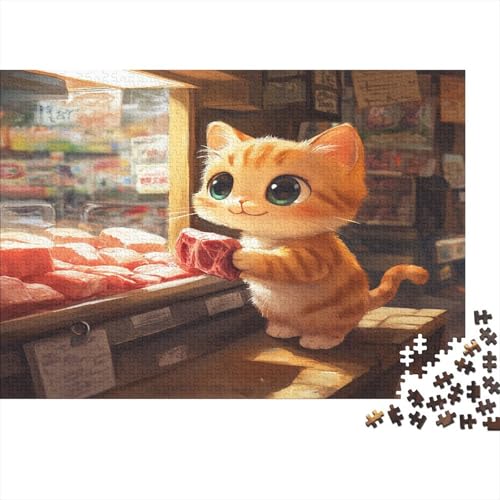 Sleeping Cat1000 Erwachsenes Puzzle, 1000 Puzzle Pädagogisches Spiel, Heimdekoration Puzzle1000pcs (75x50cm) von ZZVRMCYLD