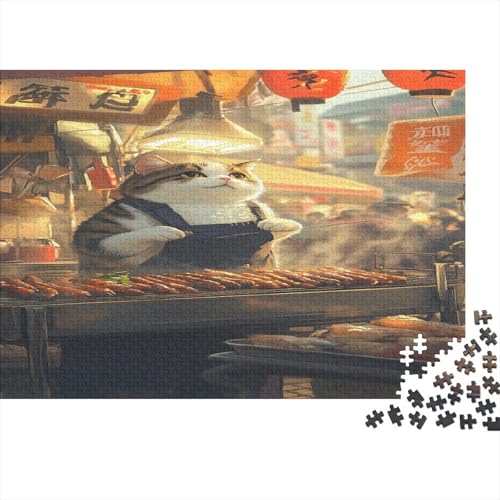 Sleeping Cat1000 Erwachsenes Puzzle, 1000 Puzzle Pädagogisches Spiel, Heimdekoration Puzzle1000pcs (75x50cm) von ZZVRMCYLD