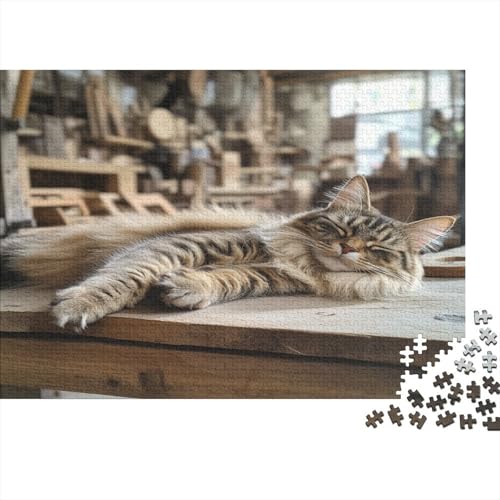Sleeping Cat1000 Puzzles Für Erwachsene 1000 Puzzles Für Erwachsene Und Kinder1000pcs (75x50cm) von ZZVRMCYLD