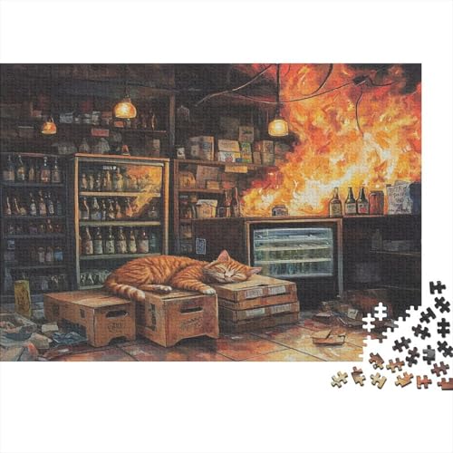 Sleeping Cat1000 Teile des Erwachsenenpuzzles, 1000 Stücke des Erwachsenenpuzzles, Bildungspuzzle, Heimdekoration Puzzle, 1000 Stücke1000pcs (75x50cm) von ZZVRMCYLD