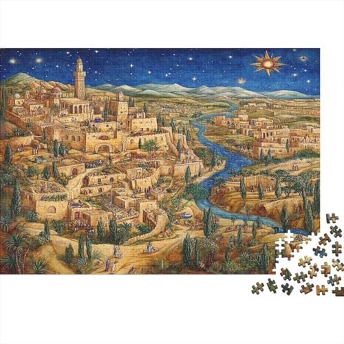 The Holy City1000 Präzise Geschnittene Puzzleteile Für Erwachsene. Jerusalem City of David ZionDas Altersgruppen Sind 1000 Puzzleteile1000pcs (75x50cm) von ZZVRMCYLD