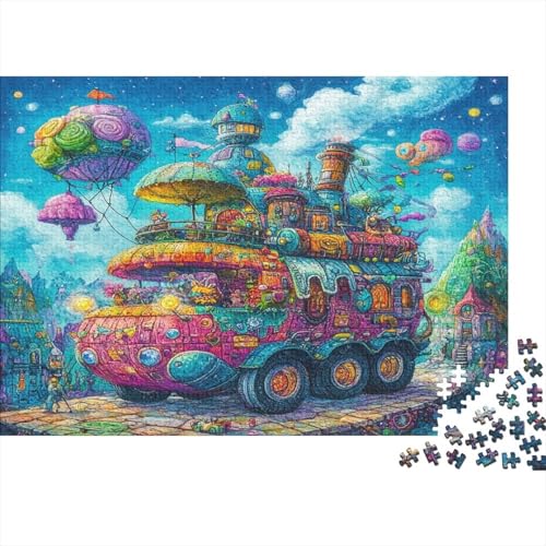 Weird Worlds1000-Stücke Puzzlepuzzle, Erwachsenenpuzzle, Kinderpuzzle, Spielzeug, Wohndekoration Geschenk, Hochwertige, Langlebige, Stressentlastende 1000-Stücke1000pcs (75x50cm) von ZZVRMCYLD