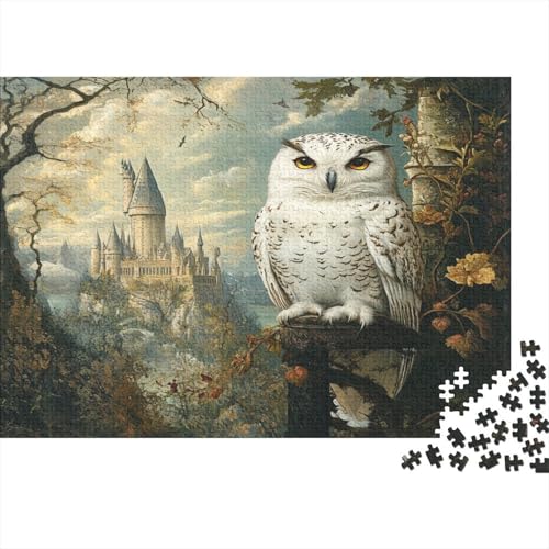 White Owl1000 Puzzle Spiele Für Erwachsene Nachhaltige Puzzle SpieleOil Painting Style Snowy Owl1000pcs (75x50cm) von ZZVRMCYLD