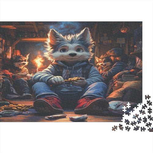 Wolf1000 Erwachsene Puzzleteile, AnimalDIY Erwachsene Und Kinder Intellektuelle Bildung Spielzeug Sammlung, 1000 Moderne Wohndekoration Puzzleteile1000pcs (75x50cm) von ZZVRMCYLD