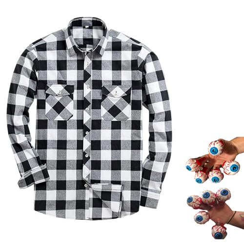 ZZXIAOJIE Adam Kostüm für Halloween Shirt mit Maske Augapfel Set für Cosplay von ZZXIAOJIE