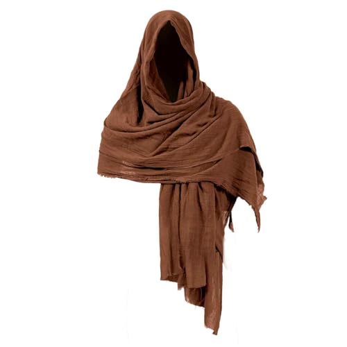 ZZXIAOJIE Mittelalterlicher Schal mit Kapuze für Herren, Renaissance-Schal, Vintage-Piraten-Umhang, Zauberer-Haube, Halloween, Cosplay-Kostüm, Braun, Einheitsgr��e ZZXIAOJIE Mittelalterlicher Schal mit Kapuze für Herren, Renaissance-Schal, Vintage-Piraten-Umhang, Zauberer-Haube, Halloween, Cosplay-Kostüm, Braun, Einheitsgr��e von ZZXIAOJIE