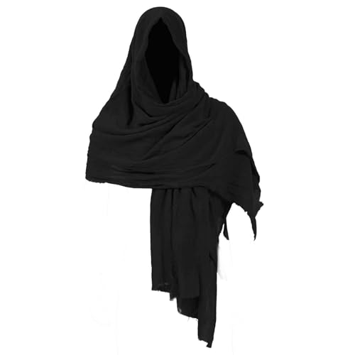 ZZXIAOJIE Mittelalterlicher Schal mit Kapuze für Herren, Renaissance-Schal, Vintage-Piraten-Umhang, Zauberer-Haube, Halloween, Cosplay-Kostüm, Schwarz, Einheitsgr��e ZZXIAOJIE Mittelalterlicher Schal mit Kapuze für Herren, Renaissance-Schal, Vintage-Piraten-Umhang, Zauberer-Haube, Halloween, Cosplay-Kostüm, Schwarz, Einheitsgr��e von ZZXIAOJIE