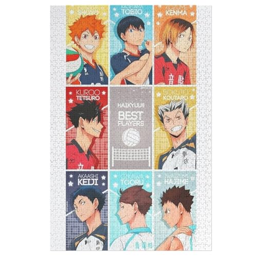 1000Pcs Haikyuu Anime Puzzle Erwachsene Dekompressionsspiel Puzzle Studenten Spielzeug Für Kinder Weihnachten Geburtstagsgeschenke 38x26 Papier von ZZZANA