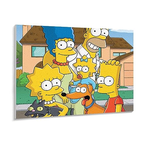 The Simpsons TV Show Poster,Puzzle 1000 Teileï¼Œpuzzle Bild Teenager Gehirn Und Hände Training Spielzeug Geschenk Spiele 1000 Teile, Klassische Puzzles 38x26 Papier von ZZZANA
