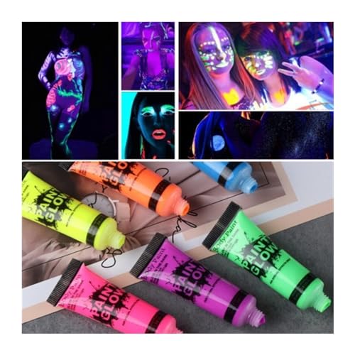 Face Paint 10 Arten von im Dunkeln leuchtender Körperfarbe, fluoreszierender Farbe, leuchtendem Gesichts-Körper-Make-up und Festival-Cos-Gesichtsfarbe Bodypaint Face Paint 10 Arten von im Dunkeln leuchtender Körperfarbe, fluoreszierender Farbe, leuchtendem Gesichts-Körper-Make-up und Festival-Cos-Gesichtsfarbe Bodypaint von ZZlei2yu-12