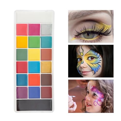 Face Paint 20 Farben Ölfarbe, Körperbemalung Bühnen-Make-up, Bemalung von Körperteilen, Festivalbemalung Bodypaint von ZZlei2yu-12