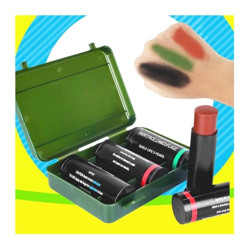 Face Paint Camouflage-Tarnöl, 3-Farben-Tarnöl-Set for das Gesicht, Make-up-Öl for Outdoor-Produkte Bodypaint Face Paint Camouflage-Tarnöl, 3-Farben-Tarnöl-Set for das Gesicht, Make-up-Öl for Outdoor-Produkte Bodypaint von ZZlei2yu-12