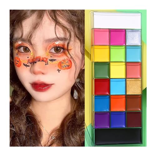 Face Paint Festival-Gesichts- und Körperbemalungscreme, Make-up-Farben, Gesichtsbemalung, Bühnen-Make-up Bodypaint von ZZlei2yu-12