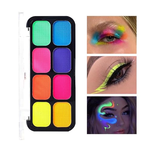 Face Paint Fluoreszierende Gesichtsfarbe in 8 Farben, Fluoreszierende Körperfarbe, im Dunkeln leuchtende Gesichtsfarbe for Feiertagsparty-Fans Bodypaint Face Paint Fluoreszierende Gesichtsfarbe in 8 Farben, Fluoreszierende Körperfarbe, im Dunkeln leuchtende Gesichtsfarbe for Feiertagsparty-Fans Bodypaint von ZZlei2yu-12