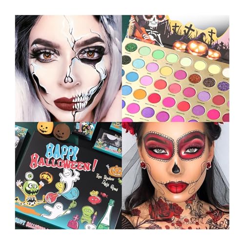 Face Paint Halloween-Make-up-Set, Lippenglasur-Lidschatten-Konturierungsset, Bühnen-Make-up-Körperbemalung Bodypaint von ZZlei2yu-12