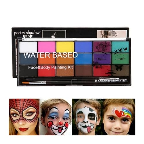 ZZlei2yu-12 Face Paint Perlglanz-Aquarell, Körperfarbe, Haut-, Gesichts- und Körper-Make-up, Ölfarbe for Feiertage Bodypaint ZZlei2yu-12 Face Paint Perlglanz-Aquarell, Körperfarbe, Haut-, Gesichts- und Körper-Make-up, Ölfarbe for Feiertage Bodypaint von ZZlei2yu-12