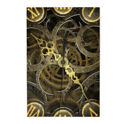 Clock Gear Print Jigsaw Puzzle 1000 Piece Wooden Jigsaw Puzzles Personalized Puzzle Family Game von ZaKhs