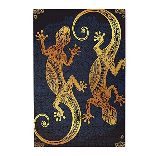 Gecko Lizards Print Jigsaw Puzzle 1000 Teile Holzpuzzle Personalisiertes Puzzle Familienspiel Gecko Lizards Print Jigsaw Puzzle 1000 Teile Holzpuzzle Personalisiertes Puzzle Familienspiel von ZaKhs