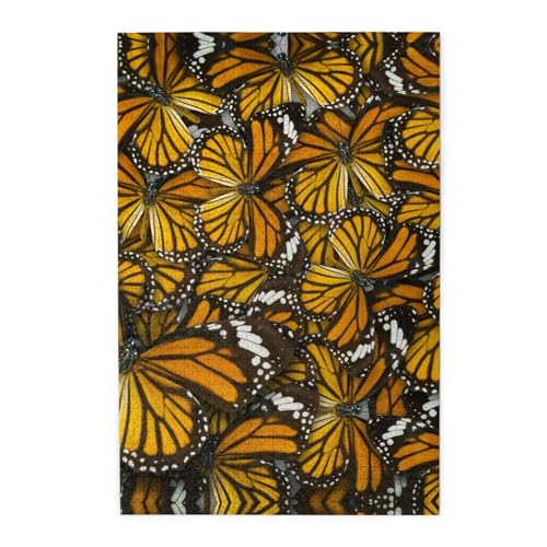 Heaps of Orange Monarch Butterflies Print Jigsaw Puzzle 1000 Piece Wooden Jigsaw Puzzles Personalized Puzzle Family Game von ZaKhs