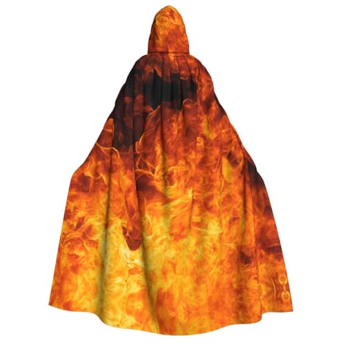 ZaKhs Kapuzenumhang mit brüllender Flamme, Frauen-Umhang, Zauberer-Tunika, Halloween, Cosplay, Kostüm, Umhang für Party ZaKhs Kapuzenumhang mit brüllender Flamme, Frauen-Umhang, Zauberer-Tunika, Halloween, Cosplay, Kostüm, Umhang für Party von ZaKhs