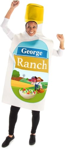 Zadin Ranch-Kostüm, Lebensmittel-Dressing-Kostüm, 2025 Halloween-Kostüme, Silly Weird Condiment, Stanley Cup, gelb, Standard Zadin Ranch-Kostüm, Lebensmittel-Dressing-Kostüm, 2025 Halloween-Kostüme, Silly Weird Condiment, Stanley Cup, gelb, Standard von Zadin