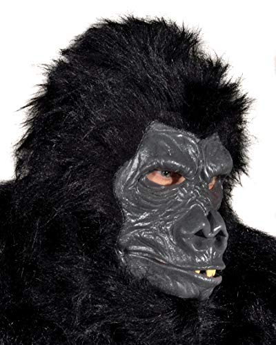 Zagone Studios Coole Primaten Affen-Maske mit Kunstfell - Deluxe Latexmaske - Kostüm Zubehör Verkleidung für Karneval, Halloween & Motto-Party von Zagone Studios